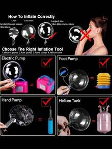 1/5/10 LED Glitter Bubble Balloons, Clear Glow Balloons For Birthday Decorations, Wedding Decorations, Anniversaries, Holiday Celebrations, Proposals, Parties, Graduation Summer Gifts Beach Back To School Supplies Room Decoration