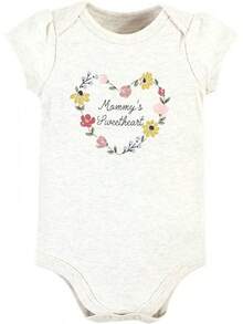 - Body unisex de algodón para - Flores pintadas suaves - Ver 11