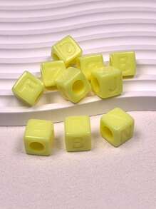 10 قطع من خرز الأحرف الملون من الأكريليك بقطر 12 مم، لصنع المجوهرات DIY، مناسب كهدايا للأصدقاء