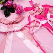 12/40pcs Pink And Blue Cute Bows, Bow Wall Decor, Christmas Tree Decoration Bows, Wedding Decoration Background Wall, Suitable For Christmas Gift, Birthdays, Party, Home Decoration Christmas Decorations Room Decor Winter