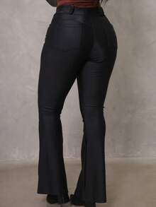 Adriana Modas Pants Model Formal Mesh Prado Gringa Fashion - màu đen - Xem 4