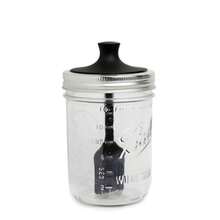 Silicone Black Basting Brush Lid For Wide Mouth Mason Jars