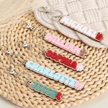 1PC Customized Double-Layer Acrylic Name Keychain, Customizable Acrylic Keychain, Customizable Name, Multiple Colors To Choose From, Colorful Name Key Chain, Unique Key Chain, Personalized Acrylic Key Chain, Teen Name Keychain, Girl Gift, Ideal Gift For Women, Best Back To School Gift, Suitable For Teenagers And Adults, Christmas Gift, Halloween Gift, Anniversary Gift