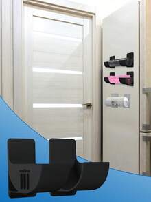 6pcs Hole-Free Garbage Bag Storage Rack, Wall-Mounted Kitchen Organizer, Adjustable Angle For Storing Garbage Bags, Umbrellas, Curtain Rods, Rolling Pins, Cling Wrap, Foil, Suitable For Home, Restaurant, Hotel, Can Be Given As Gifts On Holidays Like Father's Day And Mother's Day