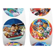Paw Patrol 500张/卷 密封贴纸 可爱卡通卷贴纸 DIY笔记本手机吉他滑板防水贴纸 - 彩色 - 查看 3