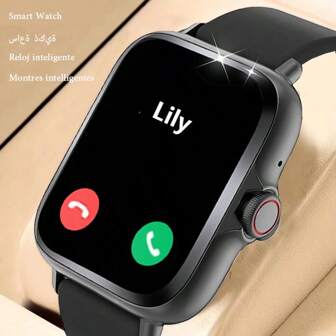 Smartwatch, Wireless Call/Dial, Multiple App Reminders, Unisex, Sports Watch, Customizable Wallpaper, Holiday & Birthday Gift