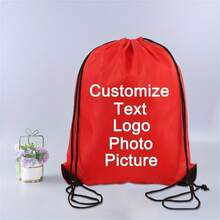Custom Design Drawstring Backpack, Personalized Bags With Your Logo, Customized Drawstring Backpacks Bulk String Bag, Customizable Reusable Gift Bags With Handles, 40x30cm, Large Capacity Bags, Water Proof, School Bags, Handbags, Cosmetic Bags, Travel Bags, Great For Travelling, Gym And For Everyday Use - Multicolor - View 7