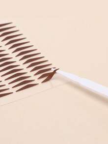 2pcs (1 Black + 1 Brown) Eyeliner Stamp Stickers, 128 Stickers Total, Beginner-Friendly One-Stamp Eyeliner, Waterproof & Sweat-Resistant, Adjusts Eye Shape, Natural & Long-Lasting, Slouchy Eyeliner Sticker,Makeup,Cheap,Room Decor,Vanity,Travel,Bedroom,Makeup Accessories