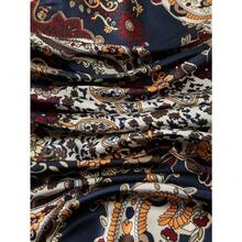 1pc  Fashionable Women's Square Headscarf, 90cm Large Women's Satin Square Silk Atmosphere Hair Scarf  Headscarf, Daily Clothing Matching, Gift For Her - 藏蓝色 - 查看 5