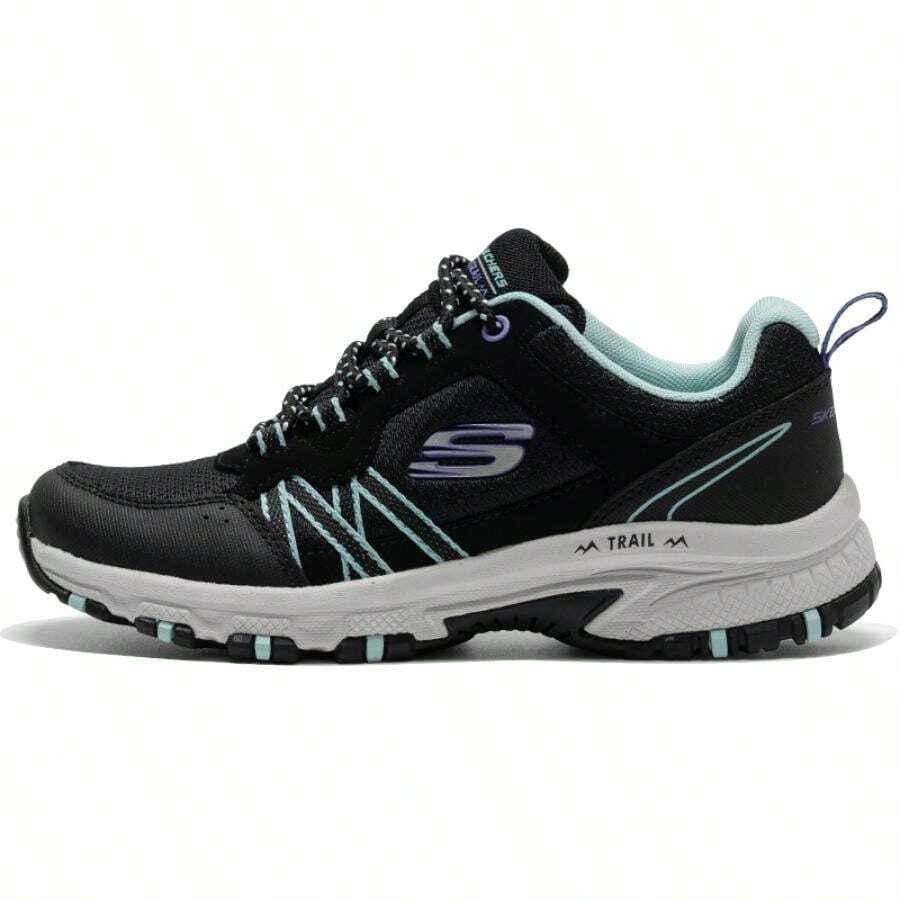Skechers 女鞋戶外鞋女士綁帶城市戶外鞋日常運動鞋訓練鞋180017-BKMN - 黑色/薄荷綠色 - 查看 1