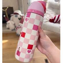 O-Wala Vacuum Flask With Straw 24oz/32oz,Can Be Used For Outdoor Sports, Heat Preservation Time Cold And Hot Water Can Be Insulated, Frozen Drinks, Beautiful Appearance, Exquisite Workmanship, Suitable For Camping, Work, Indoor Use. - 彩色 - 查看 5