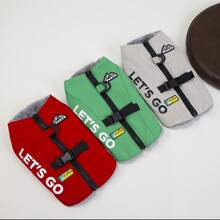 25 Mountaineering Style 4-Leg Pet Clothes Cotton Vest, Dog Clothes Animal Cotton Vest, New Cat Apparel, Animal Clothes, Thickened Floral Dog Padded Coat, Small Dog Clothes, Autumn/Winter New Thickened Vest, British Style Vest, Padded Coat - Green - View 10