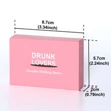 DRUNK LOVERS Couples Drinking Game For Date Night, Couples Games For Adults Couples Card Games For Adults, Perfect For Anniversary Or Valentine's Day Gift, Enhance Relationship