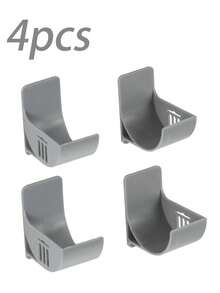 6pcs Hole-Free Garbage Bag Storage Rack, Wall-Mounted Kitchen Organizer, Adjustable Angle For Storing Garbage Bags, Umbrellas, Curtain Rods, Rolling Pins, Cling Wrap, Foil, Suitable For Home, Restaurant, Hotel, Can Be Given As Gifts On Holidays Like Father's Day And Mother's Day