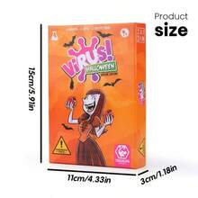 1set,Virus! Roll & Write Card Game - Strategic Dice-Rolling & Writing Challenge For Teens & Adults, Quick 15-20 Minute Pandemic-Themed Board Game With Dice Rolling & Strategic Thinking, Family-Friendly Game - Multicolor - View 5