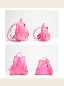 NCosmos Bear Backpack, Pink/Black, Back-To-School Gift, Backpack, Birthday Gift - Black - View 8