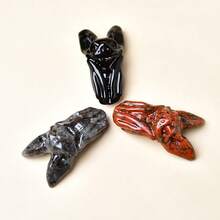 CUPIDCRYSTAL Exquisite Natural Crystal Carving Bat, Unique Design, Healing Crystal, Stones Containing Energy, Energy Healing Meditation Stone, Perfect For Home Decor & Gift Giving, For Pocket Decoration, For Halloween Gift(5cm/1.97in)