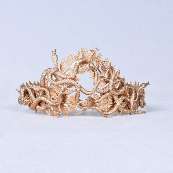 HOWAWAY 1pc Medusa-Inspired Mori Style Snake Crown Suitable For Girls, Women's Daily Parties, Holidays, Photography, Cosplay, Festivals Halloween