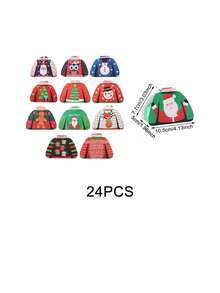 24pcs Christmas Decoration DIY Small Gift Boxes,Christmas - Multicolor - View 13