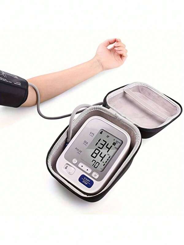 Portable Blood Pressure Monitor Carrying Case, Durable Protective Hard Shell Storage Bag For Home Blood Pressure Cuff And Digital Machine Organizer , Anti-Fall Design