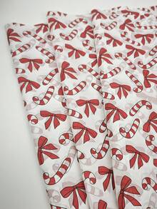 20pcs Christmas Style Candy Pattern Thin Paper, Size 19.69 Inches * 13.78 Inches, Handmade Packaging Paper, Shatterproof Item Protection, Gift Box Filling, Party Decoration - Halloween Design, Holiday Packaging, Durable Packaging, Christmas Decoration, Holiday Decoration