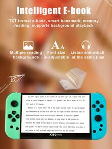 1pc New Handheld Game Console With 7.1-Inch HD Screen 20000 Built-In Classic Nostalgic Games And 20 Emulators For NES/MD/GBA/PS1/FC Multi-Functional Game Consoles Can Be Connected To TV And Includes Dictionary Music Video E-Book Picture Recording And Game Archiving Vintage Retro Joystick Arcade Game Console Holiday Gift. For Boyfriend Or Husband