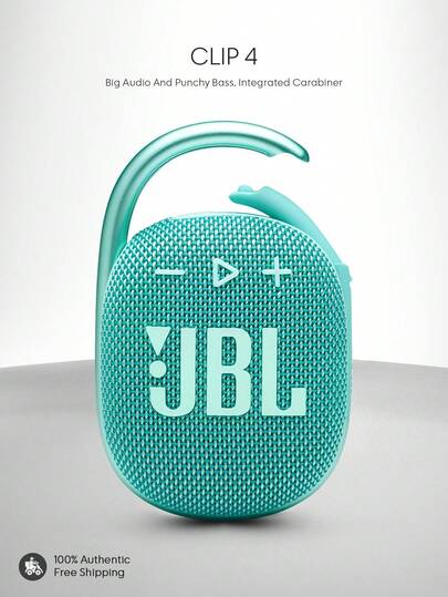 JBL 四夹式便携迷你蓝牙音箱，音质惊艳，低音强劲，内置登山扣，IP67级防水防尘，10小时超长播放时间，适合居家、户外和旅行使用。