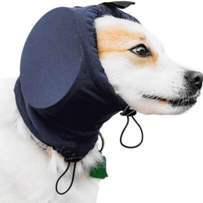 Hunde-Ohrenschützer für Lärmreduzierung & Wärme - Gehörschutz Ohrenschützer für Haustiere, Anti-Angst weich und bequem, thermische Ohrenabdeckungen für Feuerwerk, Gewitter, Pflege und Reisen, passend für kleine, mittlere und große Rassen (Border Collie, Golden Retriever, Corgi)