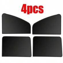 Easypie Selection 4PCS/2PCS Magnetic Car Window Shades - Titanium Silver Side Sunshades For SUV/Sedan, Front & Rear Privacy Curtains