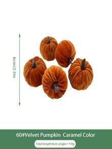 8 peças - Decoração de abóbora com tecido de espuma de veludo sintético, abóboras para decoração de outono, casa de fazenda, colheita de ação de graças, decoração, pequenas abóboras decorativas rústicas de colheita, abóboras de tecido de veludo, abóboras de espuma em ferrugem, laranja e branco para casa de fazenda, outono, casamento, peça central de mesa de ação de graças, decoração de lareira (cor aleatória)