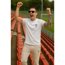 White T-Shirt + Jogger Pants Kit Opposite Modas Elegant Versatile High Quality - Off - View 2
