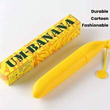 1 pieza Paraguas de moda, Paraguas grande de banana de dibujos animados creativo, Paraguas automático de estilo samurái grande - Estructura de acero duradera, Protección UV, Diseño retro para hombres