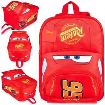 Disney Cars Backpack Rucksack Nursery Preschool Lightweight Lightning McQueen Daypack Travel Days Out Sleepovers