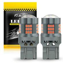 TOAUTO 2 件 1156 BA15S P21W 1157 BAY15D P21/5W LED 灯泡 1156 BAU15S PY21W 7440 7443 W21W LED 灯泡汽车转向信号灯泡 12V 黄红白 - 彩色 - 查看 12