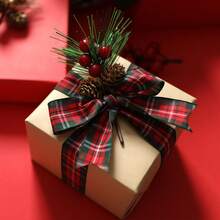 3 Blatt Weihnachtsgeschenkpapier, klassisches einfarbiges Geschenkpapier, traditionelles doppelseitiges Geschenkpapier in Grün und Rot, ideal für Weihnachtsgeschenke und Feiertagspräsente - Verschiedenfarbig - Übersicht 5
