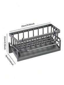 1pc Multipurpose Sink Organizer Rack – Storage & Caddy For Kitchen Bathroom Essentials – Sponge, Soap, Brush, Towel Holder – Space-Saving Design