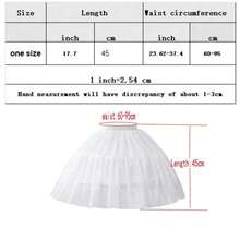 Black Or White Short Petticoats For Wedding Lolita Woman Girl Underskirt Crinoline Fluffy Pettycoat Hoop Skirt - Multicolor - View 5