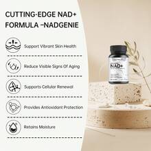 MONTUE NAD Supplement-NAD Supplements For Women&Men,Support Stamina & Healthy Aging-CoQ10,Promotes Cellular Renewal, Energy, And Radiant Skin Health - 60 Capsules,2pcs - 2瓶 - 查看 3