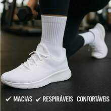 Kit 6 Pairs Of Mid-High Long Sport Gym Socks 2025 Spring Picnic Mother's Day Halloween - 彩色 - 查看 3