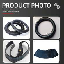 Bike Tube, Bike Tube Bike Tire Tube Rubber Inner Tube With Metal Bent E-Bike Accessories Inner Tube With Spare Tire Replace Scooter Accessories (14X2.125) - 1 - View 6