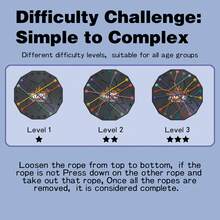 1pc Rope Untangling Battle Challenge Board Game Toy For Children, Designed To Enhance Logical Thinking And Focus, Perfect For Parent-Child Activities. - Nhiều màu - Xem 8