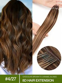 8D纳米珠接发，微环真人发接发，隐形无痕微环真人发接发，微珠直发接发，隐形迷你硅胶珠，易于安装，无缝，自然直发，完美延长长发，打造自然直发造型