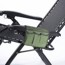 Borsa multifunzionale per lo storage, borsa portaoggetti da appendere al bracciolo della sedia da campeggio, borsa laterale portatile