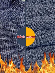 Kami 圣诞女装>连衣裙，新年女装，外出，优雅女士连衣裙，长袖，紧身，可内穿或外穿，厚实保暖，贴身舒适 - 藍色 - 查看 6