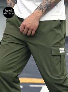 Spring/Autumn New Multi-Pocket Loose Casual Cargo Pants For Men, Runs Small, Order 1 Size Up, For Fall