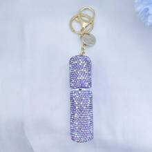 水钻奢华香水可填充瓶钥匙扣 - 便携式防漏香水雾化器 - 彩色 - 查看 5