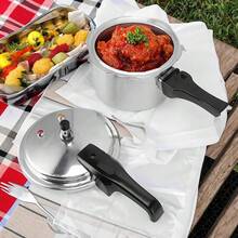 3/5 Litre Pressure Cooker For Kitchen & Catering, Aluminum Alloy , Suitable For All Hob Types Including Induction Hob - Silver - Silver - View 5
