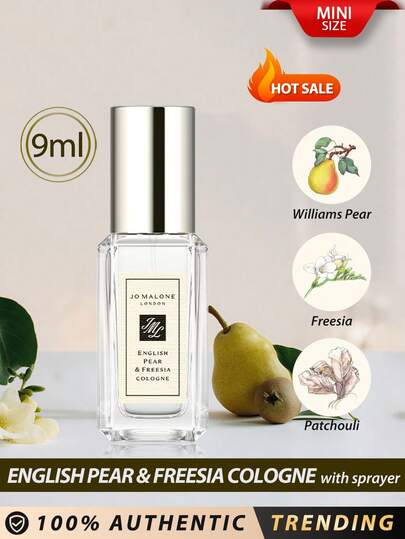  Jo Malone London [Mini] Pear & Freesia 9ml  / Top - Williams Pear & Heart - Freesia & Base - Patchouli / Orchards Steeped In Golden Sunshine, Warming The Russet Curves Of Luscious Pears. The Sensuous Freshness Of The Just-Ripe Fruit Wrapped In Elegant White Freesias, Enhanced With Rose And Rooted In Patchouli.