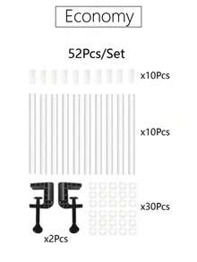 Adjustable Table Arch Stand, Over The Table Rod Stand With Clamps , Table Bar For Hanging Flowers , Table Arch For Birthday, Wedding,Party Decoration,Table Top Backdrop Stand Suits For Different Scenes With Decorations - 彩色 - 查看 12