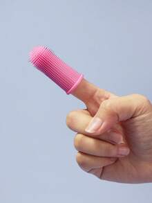 PETSIN Pet Finger Toothbrush Pet Toothbrush Silicone Toothbrush Puppy Cat Finger Set Brush Finger Pet Toothbrush Small Size Suitable For Dogs And Cats - Multicolor - View 2